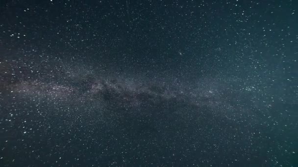 Time Lapse Lattea Nel Cielo Stellato Notturno — Video Stock