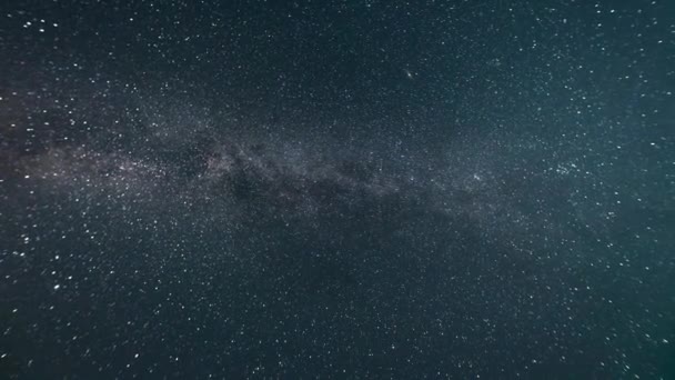 Tijdsverloop Melkweg Nachtelijke Sterrenhemel — Stockvideo