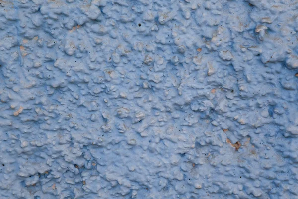 Niejednolita Ściana Pokryta Niebieską Farbą — Zdjęcie stockowe
