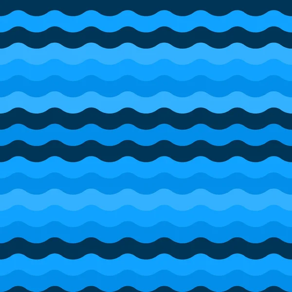 Padrões de vetor de onda azul sem costura. Onda azul padrão do mar. Padrão sem costura vetorial — Vetor de Stock
