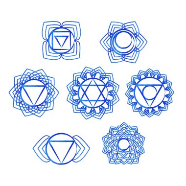 Kutsal geometri deseni, çakralar.