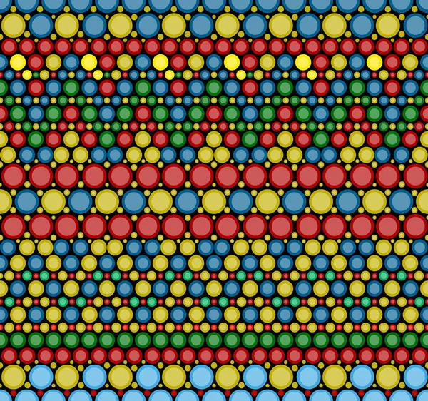 Patrón de puntos australianos. Conc arte geométrico aborigen australiano — Vector de stock