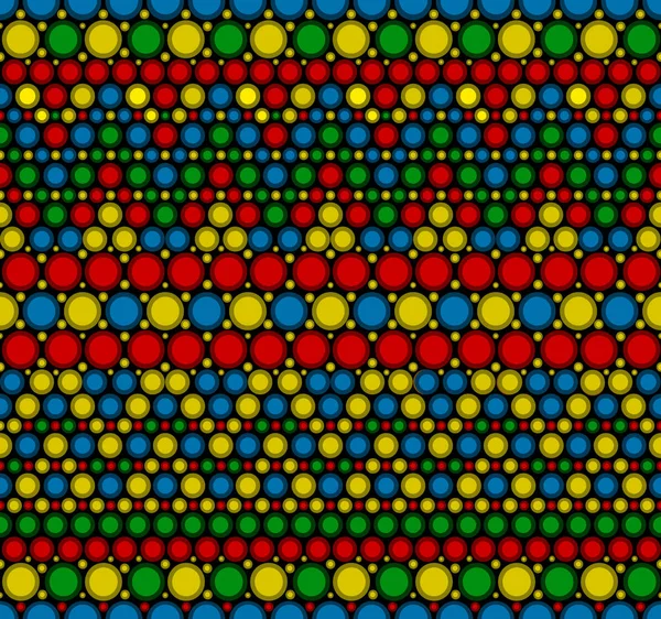 Patrón de puntos australianos. Conc arte geométrico aborigen australiano — Vector de stock