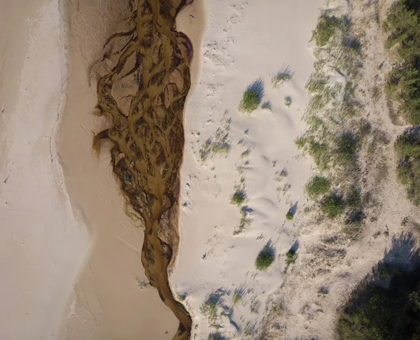 อปว วแม ไหลลงทะเล — ภาพถ่ายสต็อก