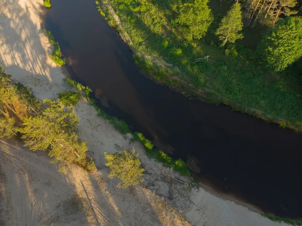 Ormandaki en iyi görünümü sarma Nehri