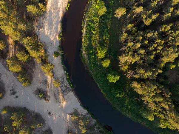 Ormandaki en iyi görünümü sarma Nehri