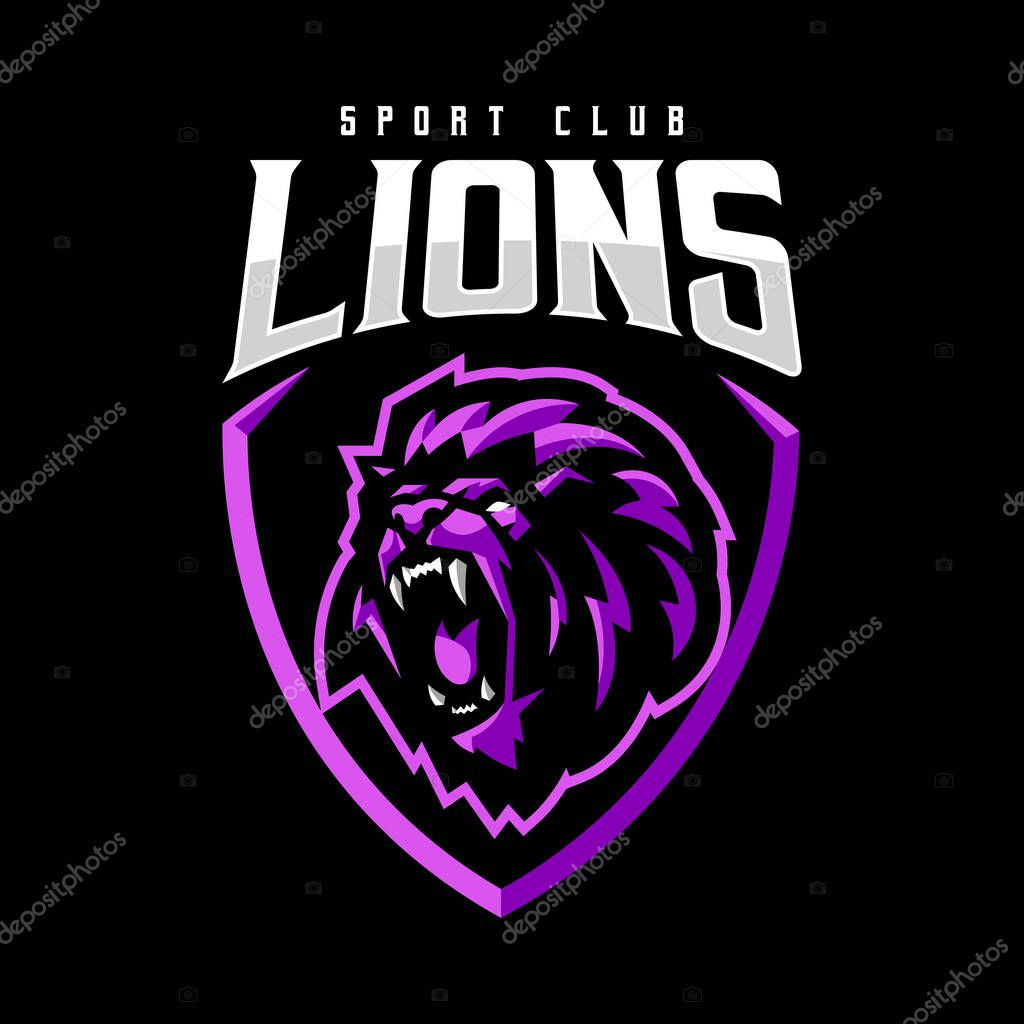Lion roar sport and gaming logo