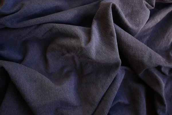 Latar belakang kain, tekstur gelombang pada pakaian, kain — Stok Foto