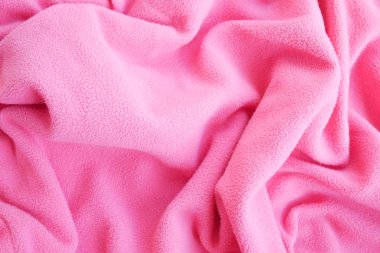 Yün giysiler pembe renkli tekstil malzemesi arka planı