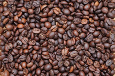 Kahve tanelerinin arka planındaki doku. Gıda dokusu tahılı