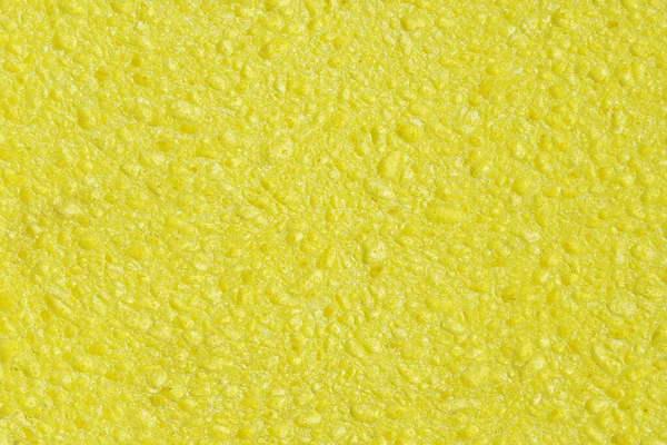 Tekstur Kain Sponge Dari Penutupan Warna Kuning — Stok Foto