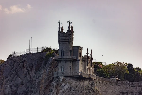Krim Jalta Blick Auf Die Burg Schwalbennest Tourismus Auf Der — Stockfoto