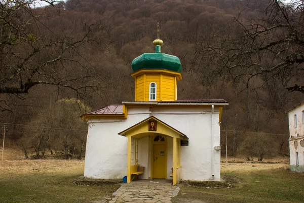Kirche Des Propheten Elija Südtempel Arkhyz Russland — Stockfoto
