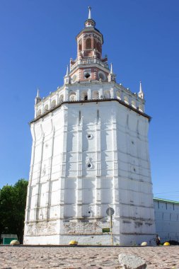 Rusya, Moskova bölgesi, Rusya 'nın Altın Halkası' nın şehri. Sergiev Posad. Beyaz Kremlin.