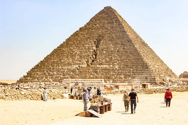 Egipt Giza 2015 Pustynia Starożytnego Kairu Wycieczka — Zdjęcie stockowe