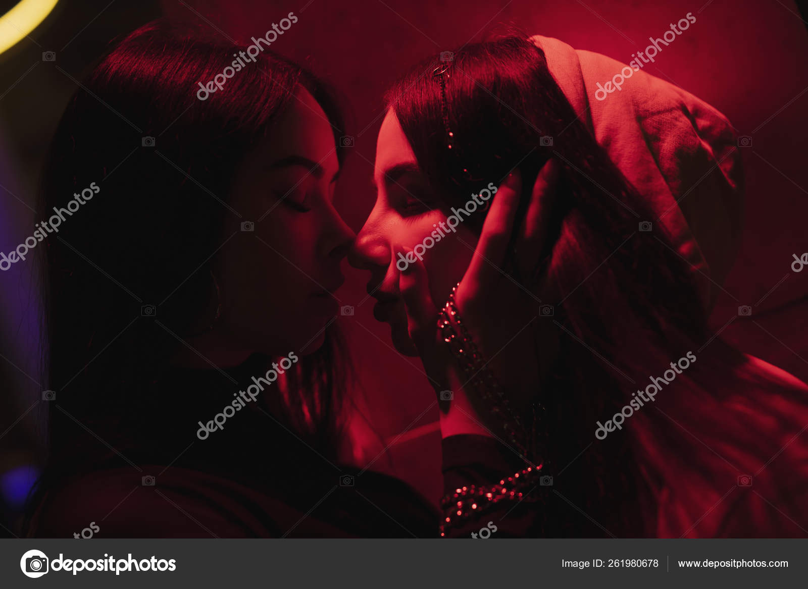 Two Grils Making Out