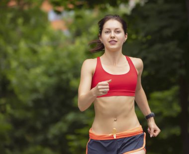 Jogger kadın Park çalışan