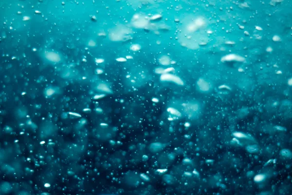 Обеспеченная Текстурная Вода Пузырями Синий Абстрактный Фон — стоковое фото