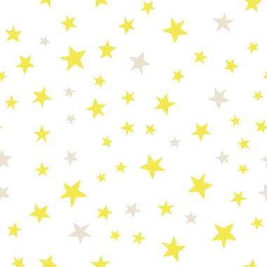 El çizim vektör sorunsuz desen yıldızlı gökyüzü