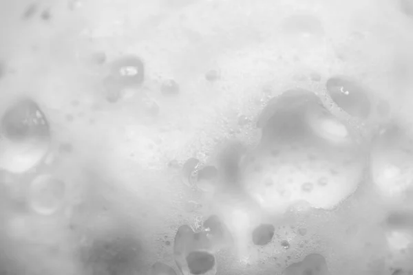 White foam soap texture abstract background. Close up, macro — Stock Photo, Image