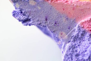 Seçici odak ile banyo bombası Makro parçası