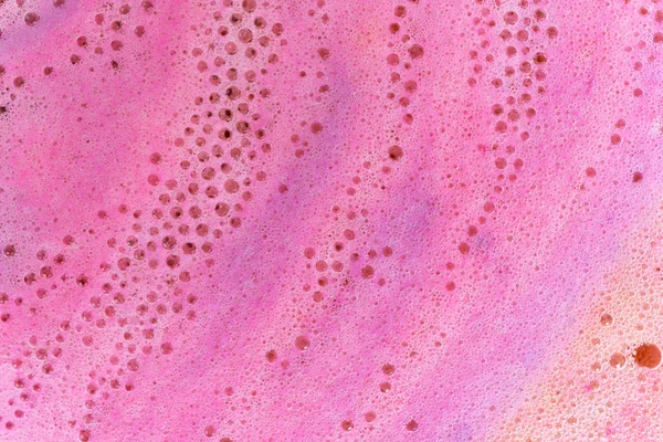 Kabarcıklar yakın çekim renkli doku ile köpük — Stok fotoğraf