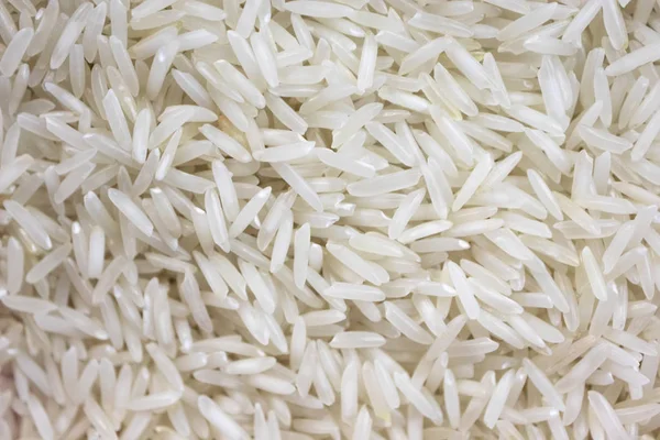 Basmati white rice solid texture, top view