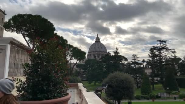 Roma Talya 2018 Avlu Vaimkana Peter Cathedral — Stok video