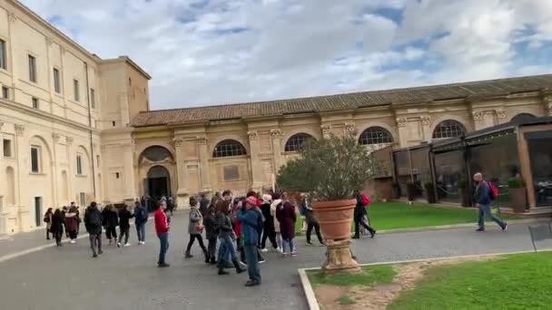 ローマ イタリア 2018 コートヤード Vaimkana サンピエトロ大聖堂 — ストック動画