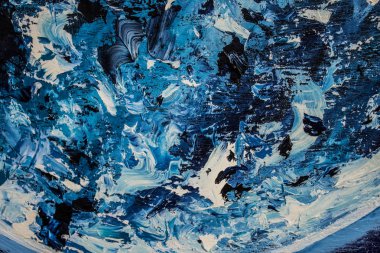 Yağlıboya soyutlama. Bulutlu gökyüzü arka plan. Doku.