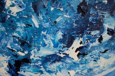 Yağlıboya soyutlama. Bulutlu gökyüzü arka plan. Doku.