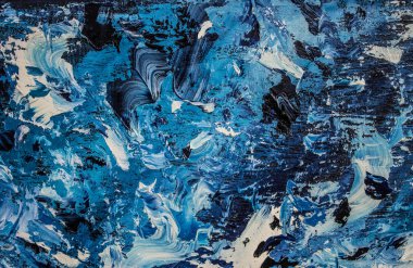 Yağlıboya soyutlama. Bulutlu gökyüzü arka plan. Doku.