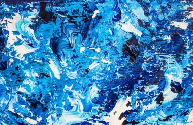 Yağlıboya soyutlama. Bulutlu gökyüzü arka plan. Doku.