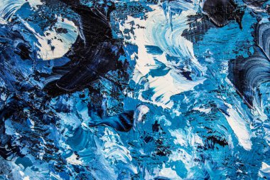 Yağlıboya soyutlama. Bulutlu gökyüzü arka plan. Doku.