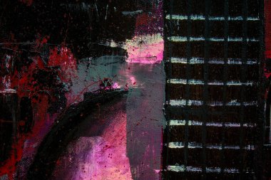 Soyut yağlıboya. Madde. Kırmızı Gitar. Güzel yağlıboya. Arka plan, doku.