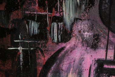 Soyut yağlıboya. Madde. Kırmızı Gitar. Güzel yağlıboya. Arka plan, doku.