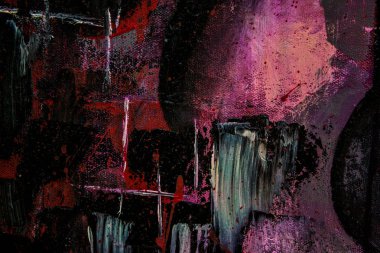 Soyut yağlıboya. Madde. Kırmızı Gitar. Güzel yağlıboya. Arka plan, doku.