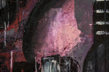 Soyut yağlıboya. Madde. Kırmızı Gitar. Güzel yağlıboya. Arka plan, doku.