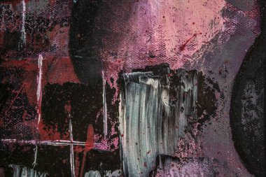 Soyut yağlıboya. Madde. Kırmızı Gitar. Güzel yağlıboya. Arka plan, doku.