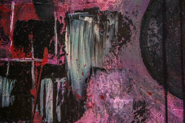 Soyut yağlıboya. Madde. Kırmızı Gitar. Güzel yağlıboya. Arka plan, doku.