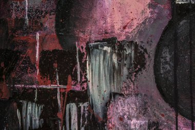 Soyut yağlıboya. Madde. Kırmızı Gitar. Güzel yağlıboya. Arka plan, doku.