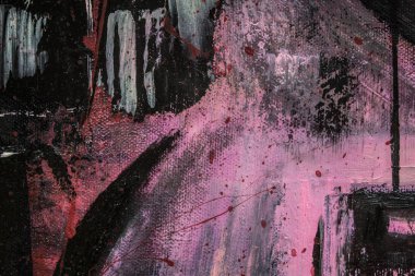 Soyut yağlıboya. Madde. Kırmızı Gitar. Güzel yağlıboya. Arka plan, doku.