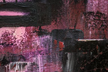 Soyut yağlıboya. Madde. Kırmızı Gitar. Güzel yağlıboya. Arka plan, doku.