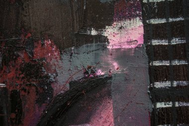 Soyut yağlıboya. Madde. Kırmızı Gitar. Güzel yağlıboya. Arka plan, doku.