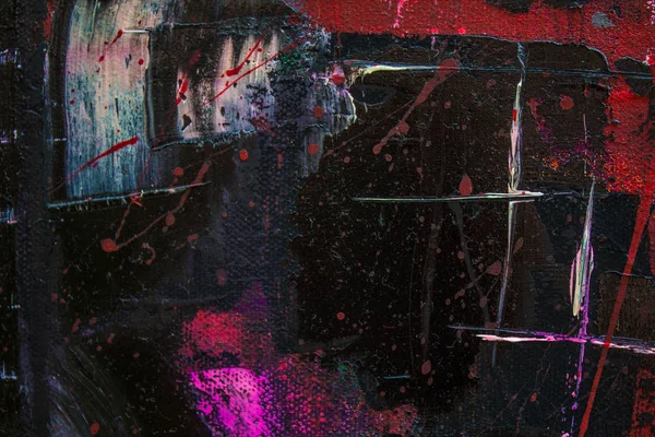 Soyut yağlıboya. Madde. Kırmızı Gitar. Güzel yağlıboya. Arka plan, doku.