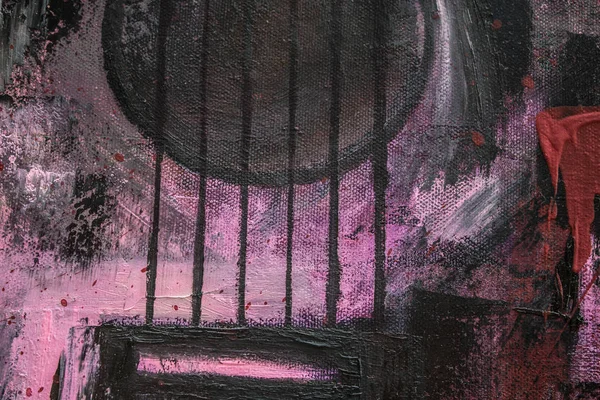 Soyut yağlıboya. Madde. Kırmızı Gitar. Güzel yağlıboya. Arka plan, doku.