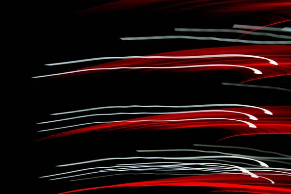 Curva Creativa Abstracta Antecedentes Textura Luces Abstractas Sobre Fondo Negro — Foto de Stock