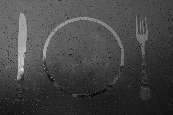 Дизайн Ресторана Реклама Ресторана Знак Ресторана Фон Текстура — стоковое фото