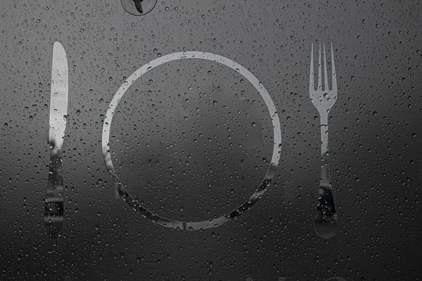 Дизайн Ресторана Реклама Ресторана Знак Ресторана Фон Текстура — стоковое фото