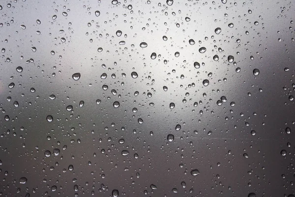 Raindrops Glass Raindrops Sky Background Background Texture — Stock Photo, Image